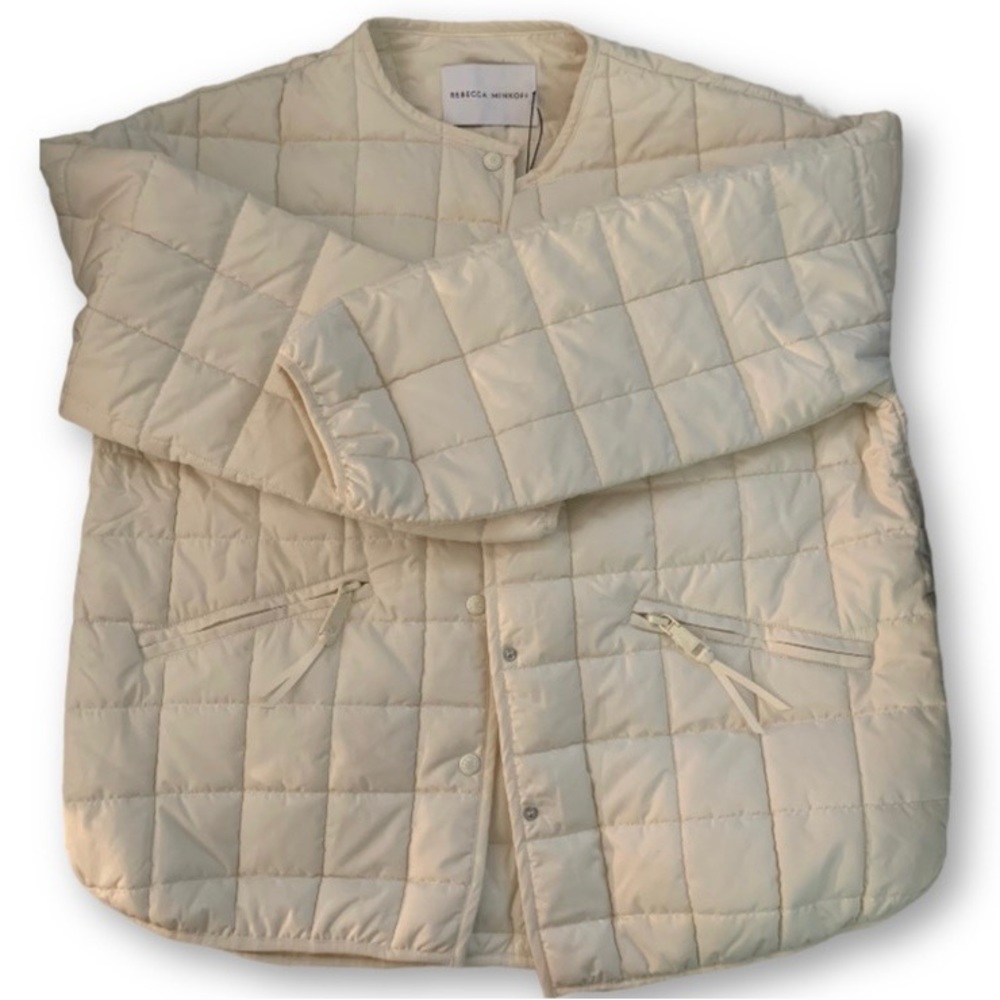 Rebecca Minkoff oversized puffer coat color Cream size large